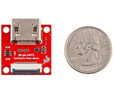 HSTX 22 kontaktų DVI adapteris, skirtas Raspberry Pi 5 / IoT RedBoard RP2350 – SparkFun BOB-28468