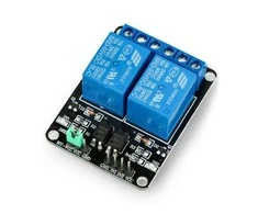 Iduino relės modulis 2 kanalai su optoizoliacija - 10A / 250VAC kontaktai - 5V