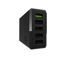 Green Cell Žalias Cell GREENCELL ChargeSource 5 5xUSB 52W sieninis adapteris Ultra Charge ir Smart Charge