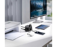 Ilgiklis 3 AC lizdai 1.5m su USB krovikliu (30W 2x USB A, 2x USB C) PowerCombo BASEUS