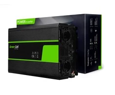 Inverteris 12V/230V 1500W/3000W sinusinė išėjimo įtampa Green Cell