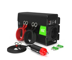 Green Cell Žalias Cell Inverteris 12V/230V 300W/600W sinusinė išėjimo įtampa Žalias Cell su UPS funkcija