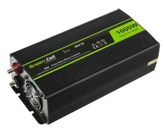 Green Cell Žalias Cell Inverteris 24V/230V 1000W/2000W Sinusinė išėjimo įtampa Žalias Cell