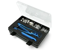 LANBERG NT-0303 Lanberg presavimo įrankių rinkinys su RJ45 jungtimis ekranuotais ir neekranuotais