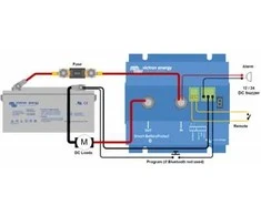 Dėklas Išmani akumuliatorių apsauga nuo gilaus iškrovimo Smart BatteryProtect 12/24V-100A, Victron Energy