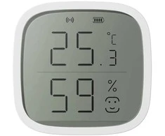 Išmanusis bevielis patalpos temperatūros ir drėgmės jutiklis, ZigBee, baltas, TUYA, Smart Life, Extralink