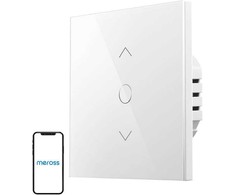 Jutiklinis inteligentny wyłącznik czasowy rolet WiFi Meross MRS100HK(EU) (HomeKit)