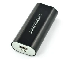 Power Bank Esperanza Hadron EMP105K (4400mAh; microUSB, USB 2.0; spalva juoda)
