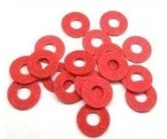 Grąžtas Oem Izoliacinė poveržlė M3x6x1mm - Presuota lenta - raudona - 10 vnt