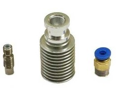 Oem J-Head E3D V6 Ilga galvutė (radiatorius) - su M10 sriegiu jungtimi.