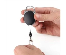 Oem Jojo raktų pakabukas – ištraukiamas dirželis – Retraktor raktų pakabukas – juodas