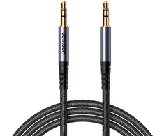 Audio kabelis Joyroom SY-A08 3,5mm to 3,5mm 1.2m juodas