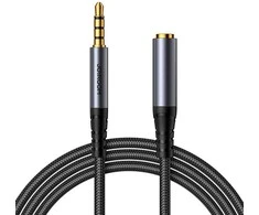 Audio kabelis Joyroom SY-A09 3,5mm (M) to 3,5mm (F) 1.2m juodas