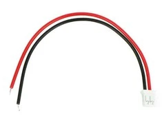 Oem JST 2 kontaktų kištukas, tiesus, 2.0mm rastras su laidu