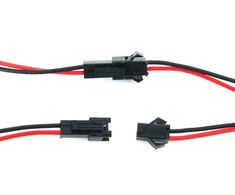 Oem DC greitoji jungtis JST SM 2PIN - su 100mm kabeliu