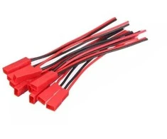 Oem JST kištukas - BEC su kabeliu - 10 vnt - kištukinis 110 mm - (mažas)