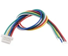 JST SH 6 kontaktų 12cm ilgio laidas su lizdu, Pololu 4762