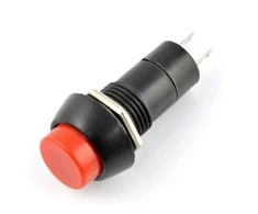 1829# Oem Jungiklis ON-OFF apvalus 250V/1A - raudonas