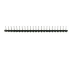 Jungtis auksinio kaiščio 1x40 kampinė 2.54mm rastro - juoda - 10 vnt - justPi