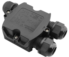 Jungtis hermetiška laidams 3polių 250V 16A 0.5-2.5mm IP68 Eurolight