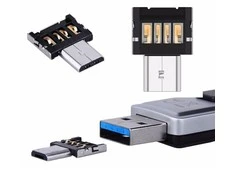Oem Jungtis OTG microUSB kištukas - USB A lizdas