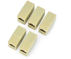 Oem Jungtis tinklo laidams RJ45/8P8C - smėlio spalvos - 5 vnt