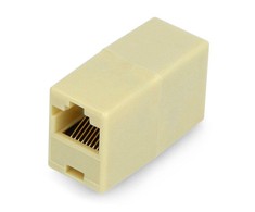Oem Jungtis tinklo laidams RJ45/8P8C - smėlio spalvos - 5 vnt
