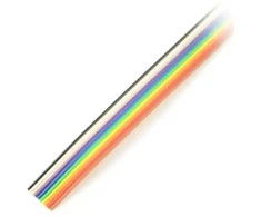 Oem Juostinis laidas 10 vielų spalvotas IDC rastras 1.27mm - ritinys 30.5m