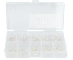 Justpi 3 mm ir 5 mm LED diodų rinkinys – 300 vnt, su organizatoriumi