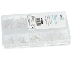 Justpi 3 mm ir 5 mm LED diodų rinkinys – 300 vnt, su organizatoriumi