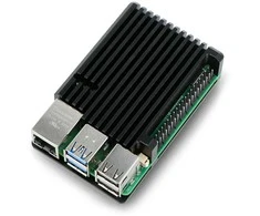 justPi dėklas, skirtas Raspberry Pi 5 - aliuminis - juodas