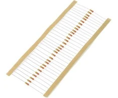 JustPi THT CF anglies rezistoriai 1/4W 220Ω - 30 vnt