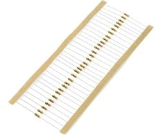 JustPi THT CF anglies rezistorius 1/4W 0Ω - 30 vnt