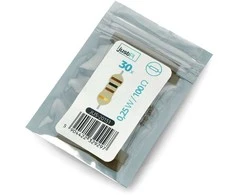 JustPi THT CF anglies rezistorius 1/4W 100Ω - 30 vnt