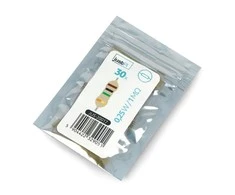 JustPi THT CF anglies rezistorius 1/4W 1MΩ - 30 vnt