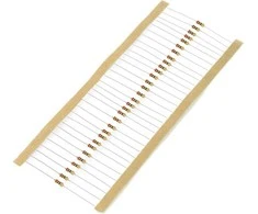 JustPi THT CF anglies rezistorius 1/4W 20Ω - 30 vnt