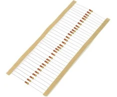 JustPi THT CF anglies rezistorius 1/4W 2.2kΩ - 30 vnt