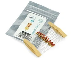 JustPi THT CF anglies rezistorius 1/4W 2.2kΩ - 30 vnt