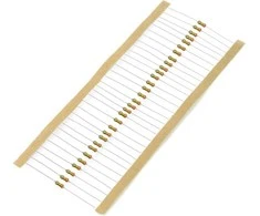 JustPi THT CF anglies rezistorius 1/4W 330kΩ - 30 vnt
