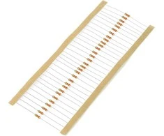 JustPi THT CF anglies rezistorius 1/4W 3.3kΩ - 30 vnt