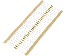 JustPi THT CF anglies rezistorius 1/4W 470kΩ - 30 vnt