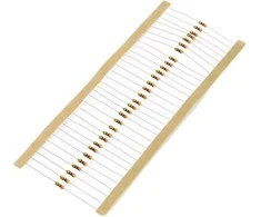JustPi THT CF anglies rezistorius 1/4W 4.7kΩ - 30 vnt
