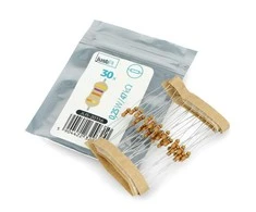 JustPi THT CF anglies rezistorius 1/4W 47kΩ - 30 vnt
