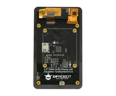 Jutiklinis ekranas OLED 5.5" 1920 x 1080 px HDMI + USB, suderinamas su Raspberry Pi 4B ir LattePanda Alpha / Delta, DFRobot DFR0524