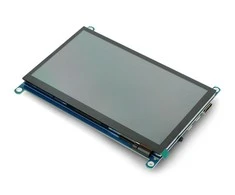 Monitorius Jutiklinis ekranas, talpinis QLED Quantum Dot 7" 1024x600px, Waveshare 18625