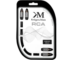 Kabelis 2RCA-2RCA 0.5 m Kruger &amp; Matz