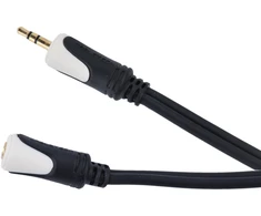 Kabelis „Cabletech Basic Edition“ 3,5 mm stereo kištukas - 3,5 mm stereo lizdas 1,8 m