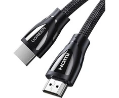Kabelis HDMI-HDMI kištukai 2m (HDMI 2.1 8K@60Hz 48Gbps) juodas su nailoniniu šarvu HD140 UGREEN