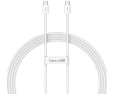 Greito įkrovimo laidas USB-C arba USB-C Baseus Superior 2 100W 2m (baltas)