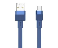 Kabelis USB-C Remax Flushing, 2.4A, 1m (mėlynas)